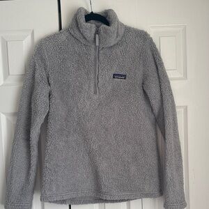 Patagonia Gray Sherpa Fleece Pullover